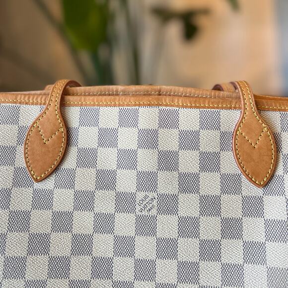 LOUIS VUITTON Damier Azur Neverfull MM - Picture 8 of 16